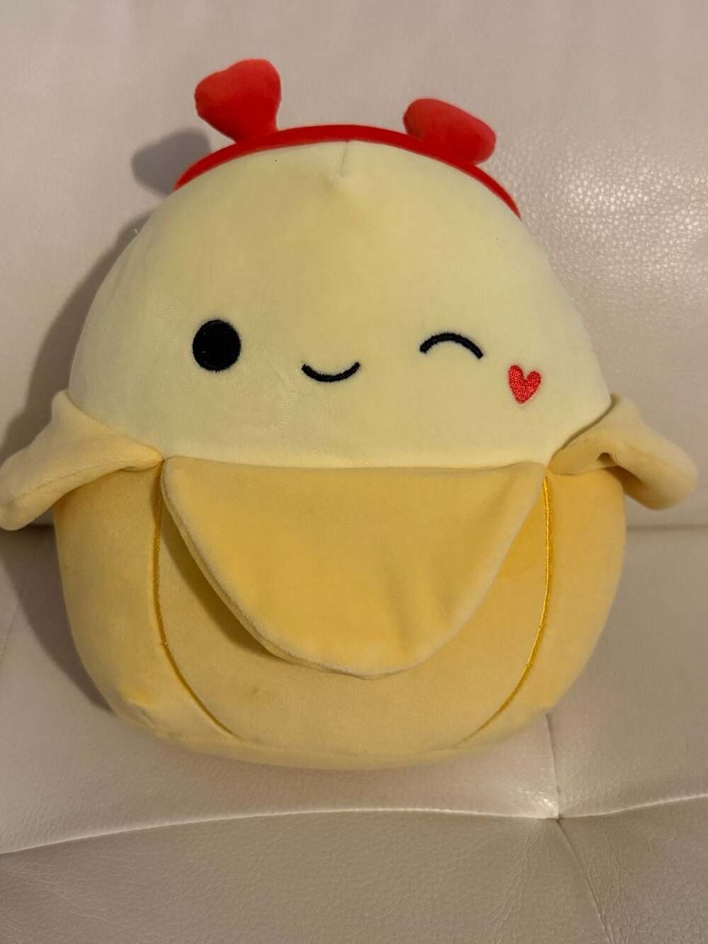 Squishmallows 8 INCH Junie the Banana Plush Stuffed toy Yellow Valentine's NWOT